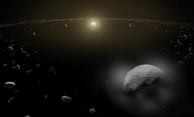 Dwarf planet Ceres is seen in the main asteroid belt, between the orbits of Mars and Jupiter, as illustrated in this undated artist's conception released by NASA January 22, 2014 - NASA/ESA/Handout via Reuters 