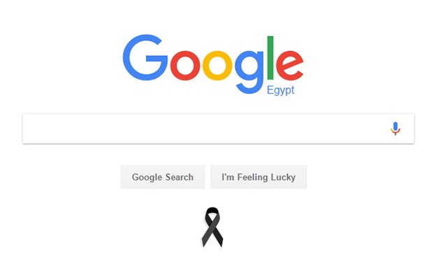 Google mourns victims of Egyptian churches on Palm Sunday - screenshot 