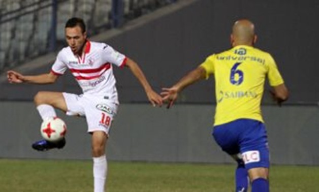 Zamalek’s Mohamed Antar in Tanta’s match, FILE