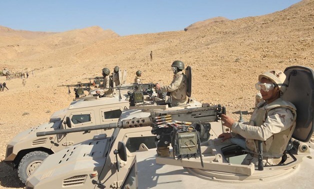 Egyptian troops in Sinai – Courtesy of Army spokesperson’s official Facebook page