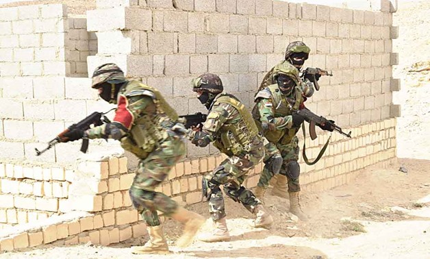 Egyptian military forces are attacking terrorists in Sinai during the full-scale operation dubbed Sinai 2018 (Egypt's Armed Forces Official Website)
