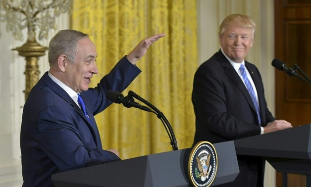 US President Donald Trump and Israeli Prime Minister Benjamin Netanyahu, left - Reuters