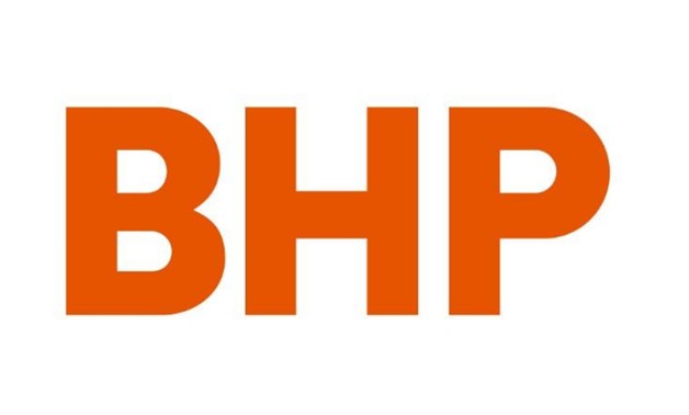 FILE PHOTO: Australian mining company BHP's new corporate logo, released to Reuters from their Melbourne, Australia, headquarters May 15, 2017. BHP/Handout via REUTERS
