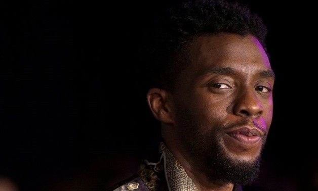 "Black Panther" features an almost entirely black cast led by Chadwick Boseman, seen here at the movie's world premiere in Hollywood on January 29, 2018