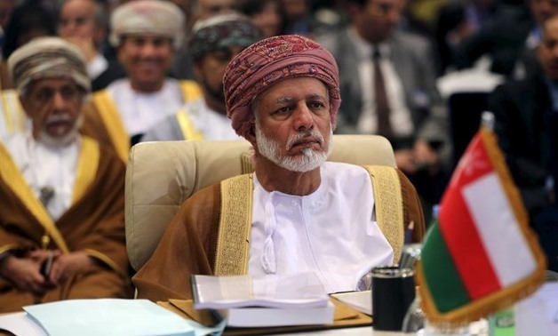 Omani Foreign Minister Yusuf bin Alawi bin Abdullah attends a meeting of Arab foreign ministers in Sharm el Sheik