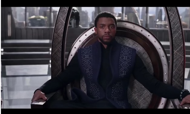 Screencap from the film's trailer showing Chadwick Boseman as T'Challa, February 14, 2018 - FilmSelect Trailer/Youtube 