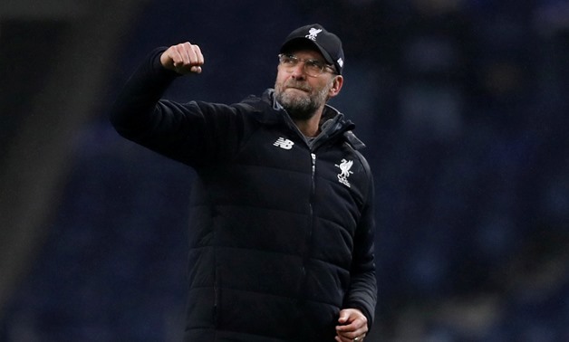 Soccer Football - Champions League Round of 16 First Leg - FC Porto vs Liverpool - Estadio do Dragao, Porto, Portugal - February 14, 2018 Liverpool manager JuergenKlopp celebrates at the end of the match Action Images via Reuters/Matthew Childs