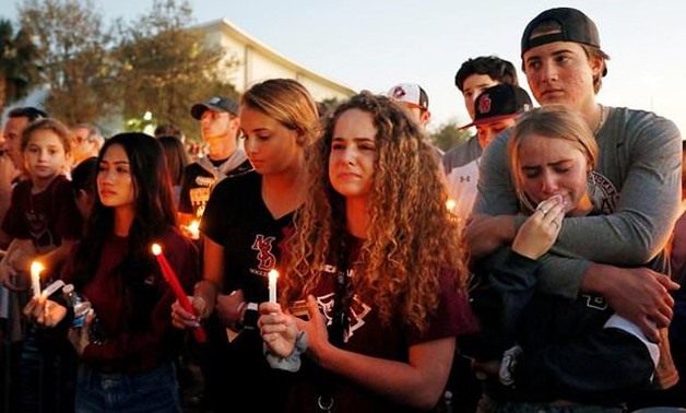 Thousands of people rallied Thursday to honor the victims of the Florida shooting, carried out by a 19-year-old former student - AFP 
