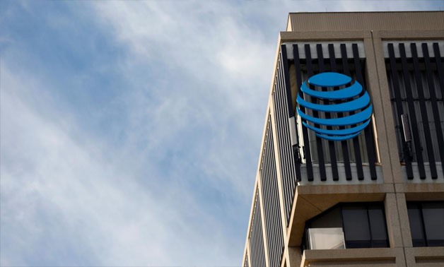 An AT&T logo is pictured in Pasadena, California, U.S., January 24, 2018. REUTERS/Mario Anzuoni