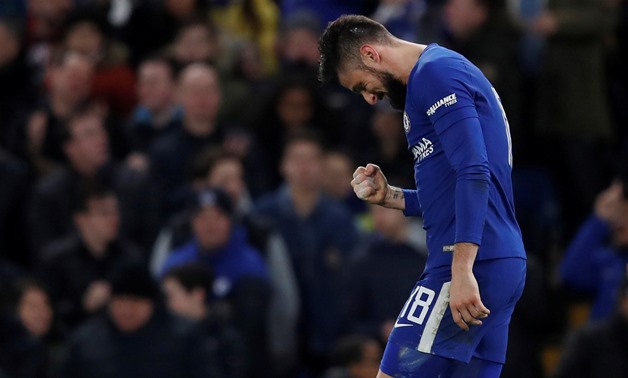 Soccer Football - FA Cup Fifth Round - Chelsea vs Hull City - Stamford Bridge, London, Britain - February 16, 2018 Chelsea's Olivier Giroud celebrates scoring their fourth goal REUTERS/Eddie Keogh TPX IMAGES OF THE DAY
