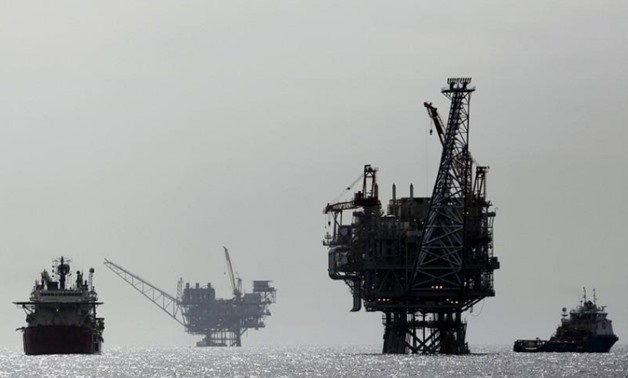 An Israeli gas platform, controlled by a U.S.-Israeli energy group, is seen some 24 km west of Israel's port city of Ashdod on Feb. 25, 2013. REUTERS/Amir Cohen