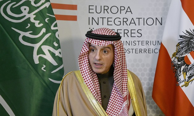 : Saudi Foreign Minister Adel Al-Jubeir during his visit to Vienna on February 19, 2018- AFP