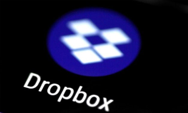 The Dropbox app logo seen on a mobile phone in this illustration photo October 16, 2017 - REUTERS/Thomas White/Illustration