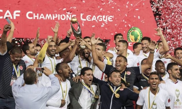 FILE - Wydad Athletic Club players celebrating CAF Champions League 