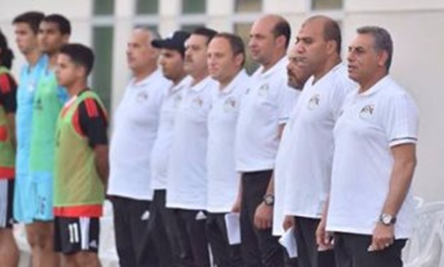 FILE - Egyptian youth team coaching staff 