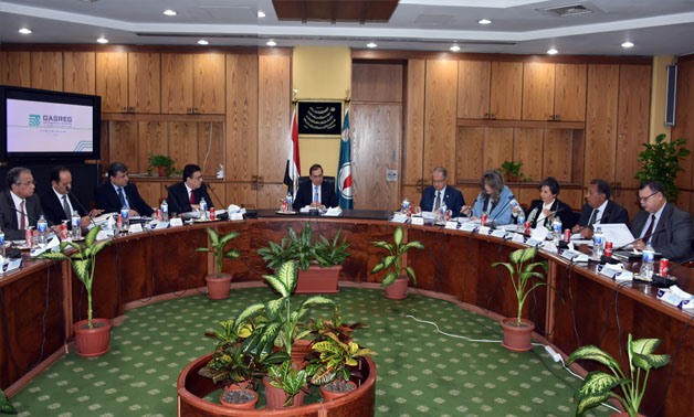 Petroleum Minister Tarek el-Molla during the first meeting of the gas regulatory authority on February 27, 2018 - Press photo