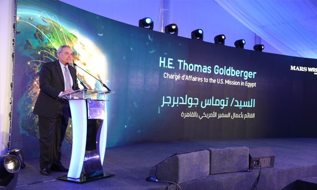 Chargé d’Affaires at the U.S. Embassy in Cairo Thomas Goldberger during a ceremony marking Mars' expansion in Egypt on February 27, 2018 - Press photo