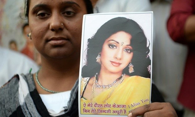 Heavy security lined the streets to control the crowds, which included people who had travelled hundreds of kilometres to pay tribute to Sridevi