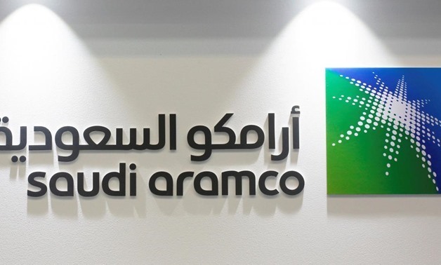 Logo of Saudi Aramco is seen at the 20th Middle East Oil & Gas Show and Conference (MOES 2017) in Manama, Bahrain, March 7, 2017 - REUTERS/Hamad I Mohammed/File Photo