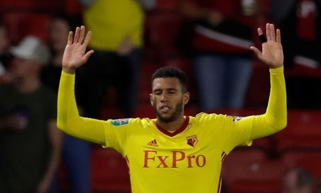  Watford's Etienne Capoue celebrates scoring their first goal. Action Images via Reuters/Andrew Couldridge