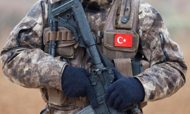 File photo: showing a member of Turkish police special forces standing guard in syria, Jan 24, 2018.  - REUTERS

