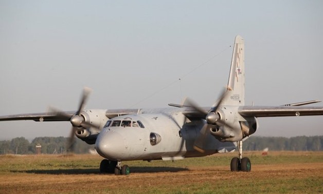 A Russian military transport plane An-26 is seen of the unpaved runway of the Shagol airfield in Chelyabinsk region, Russia August 22, 2016. The plane of the same type crashed at Russia's Hmeymim air base in Latakia Province in Syria on Tuesday. Picture t