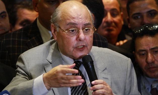 FILE - Chairperson of El Ghad Party Moussa Mostafa Moussa in a press conference after running for Presidential election, on Monday, 29 January 2018- Egypt Today/Hussein Tallal