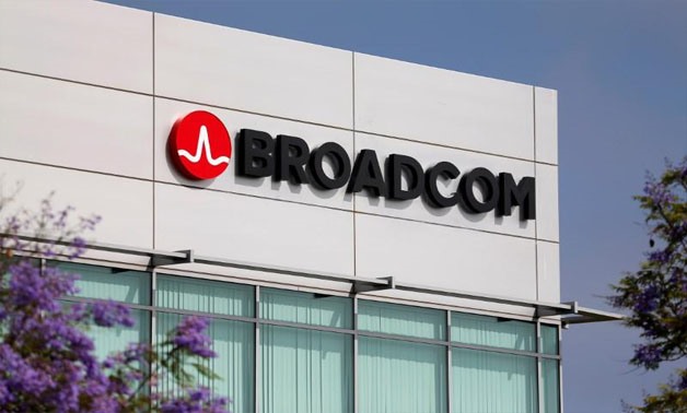 Broadcom Limited company logo is pictured on an office building in Rancho Bernardo, California May 12, 2016 -
 REUTERS/Mike Blake/File Photo