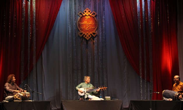  Ustad Amjad Ali Khan performing at sixth India by the Nile festival – Photo by Fatma Khaled