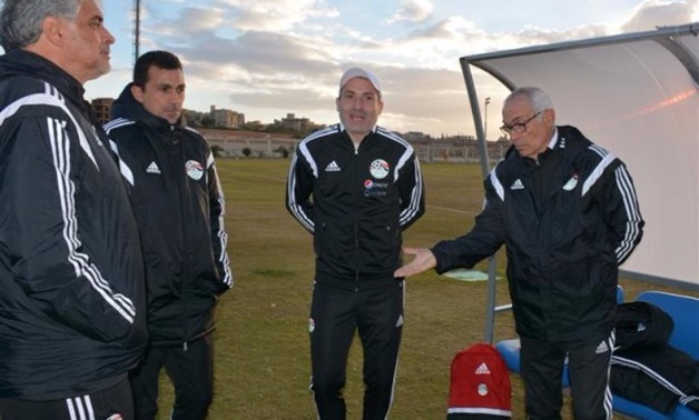 FILE – Egyptian national team coaching staff