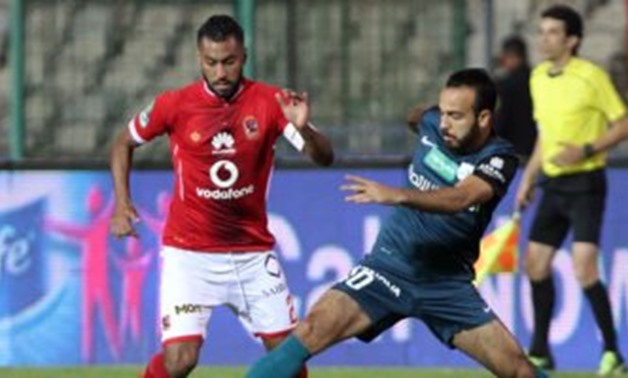 Al-Ahly Hossam Ashour against Enppi’s player in a previous match between both team - FILE