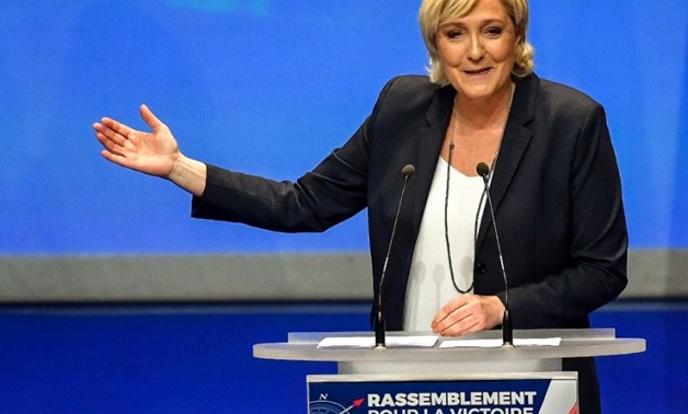 Marine Le Pen is trying to improve the French National Front's image - AFP 
