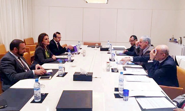 Sahar Nasr meeting with Director General of of The Arab Bank for Economic Development in Africa (BADEA) - Press photo