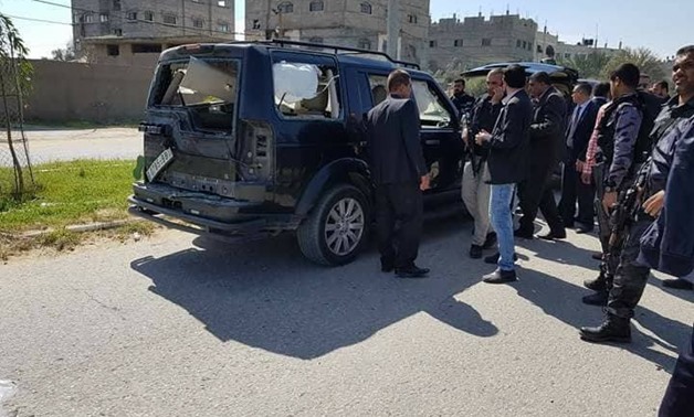 Site of explosion in Gaza strip after entrance of Prime Minister Ramy Hamadallah's convoy - Maan news agency 