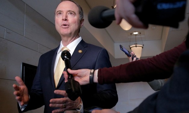 U.S. Representative Adam Schiff (D-CA) speaks to reporters before a meeting of the House Intelligence Committee at the U.S. Capitol in Washington, DC, U.S., March 8, 2018. REUTERS/Brian Snyder