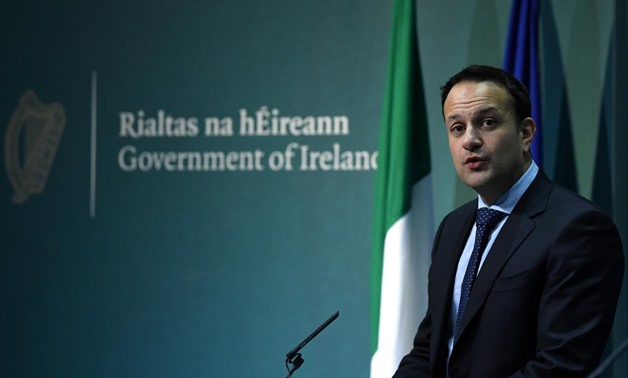 Prime Minister (Taoiseach) of Ireland Leo Varadkar speaks during a news conference at Government buildings in Dublin, Ireland, March 8, 2018. REUTERS