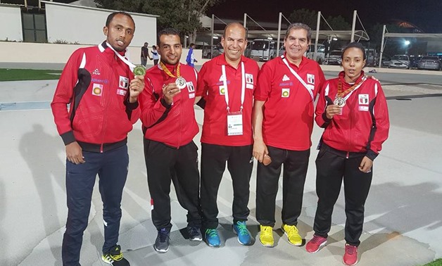 Egyptian heros with their medals - Courtesy of Egyptian Paralympic Committee official page on Facebook