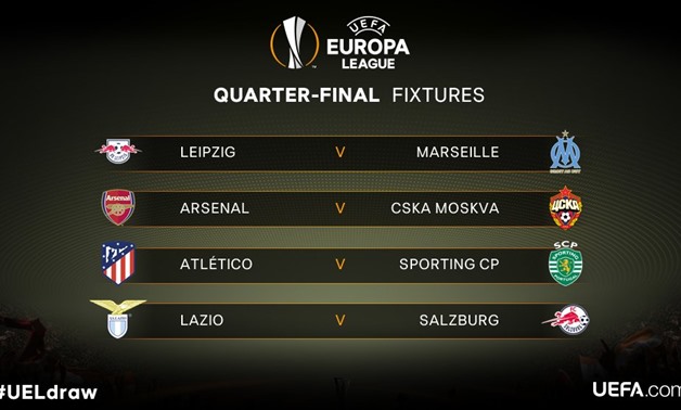Europa League final draw - Courtesy of Europa League official Twitter account