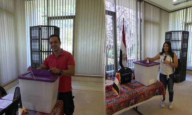 Egyptians in Australia participate in the Egyptian presidential elections 2018. 