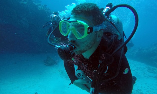 Egyptian diver Amir Ahmed 
