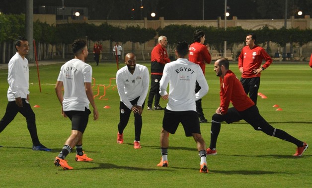 FILE – Egyptian national team during training
