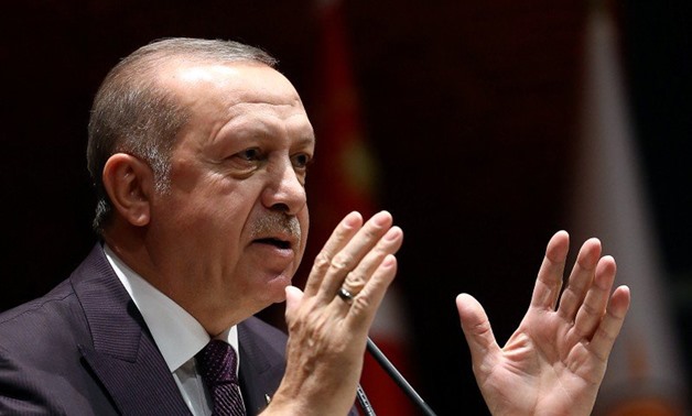 Turkish President Erdogan speaks during a meeting in Ankara - Thomson Reuters
