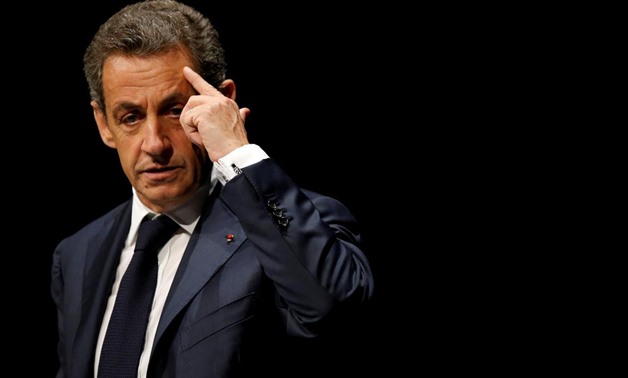 FILE PHOTO: Nicolas Sarkozy, former head of the Les Republicains political party, attends a Les Republicains (LR) public meeting in Les Sables d'Olonne, France, October 1, 2016. REUTERS/Stephane Mahe