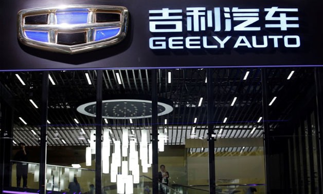 The Geely Automobile Holdings logo is pictured at the Auto China 2016 auto show in Beijing, China April 25, 2016. REUTERS/Kim Kyung-Hoon/File Photo