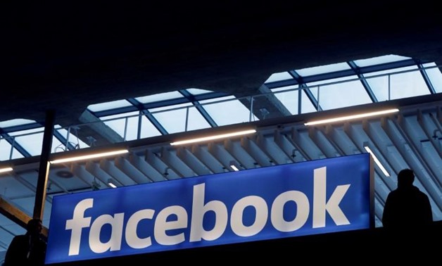 FILE PHOTO: Facebook logo is seen at a start-up companies gathering at Paris' Station F in Paris, France on January 17, 2017. REUTERS/Philippe Wojazer/File ...