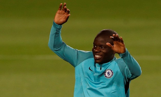 Football - Champions League - Chelsea Training - Camp Nou, Barcelona, Spain - March 13, 2018 Chelsea's N'Golo Kante during training Action Images via Reuters/Lee Smith