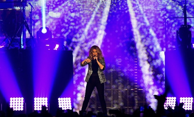 Canadian singer Celine Dion, seen here performing in Paris July 4, 2017, has cancelled a series of Las Vegas concerts to have surgery for an ear condition.