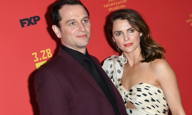 Matthew Rhys et Keri Russell -- the stars of "The Americans" -- attend the premiere of the final season in New York