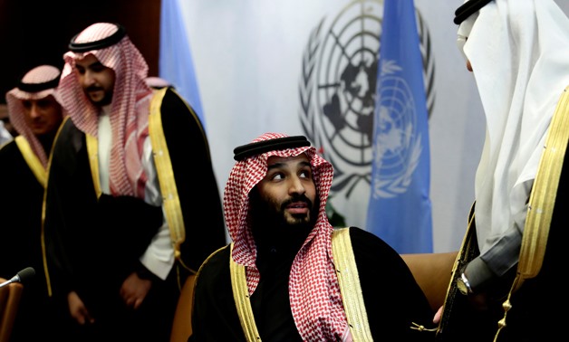 Saudi Arabia's Crown Prince Mohammed bin Salman Al Saud is seen during a photo opportunity at the United Nations headquarters in the Manhattan borough of New York City, New York, U.S., March 27, 2018. REUTERS/Amir Levy