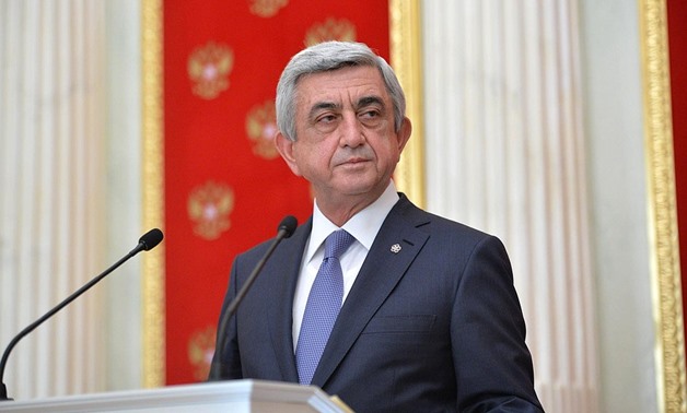 President of Armenia Serzh Sargsyan at a joint news conference with Russian President Vladimir Putin, August 2016 – President of Russia